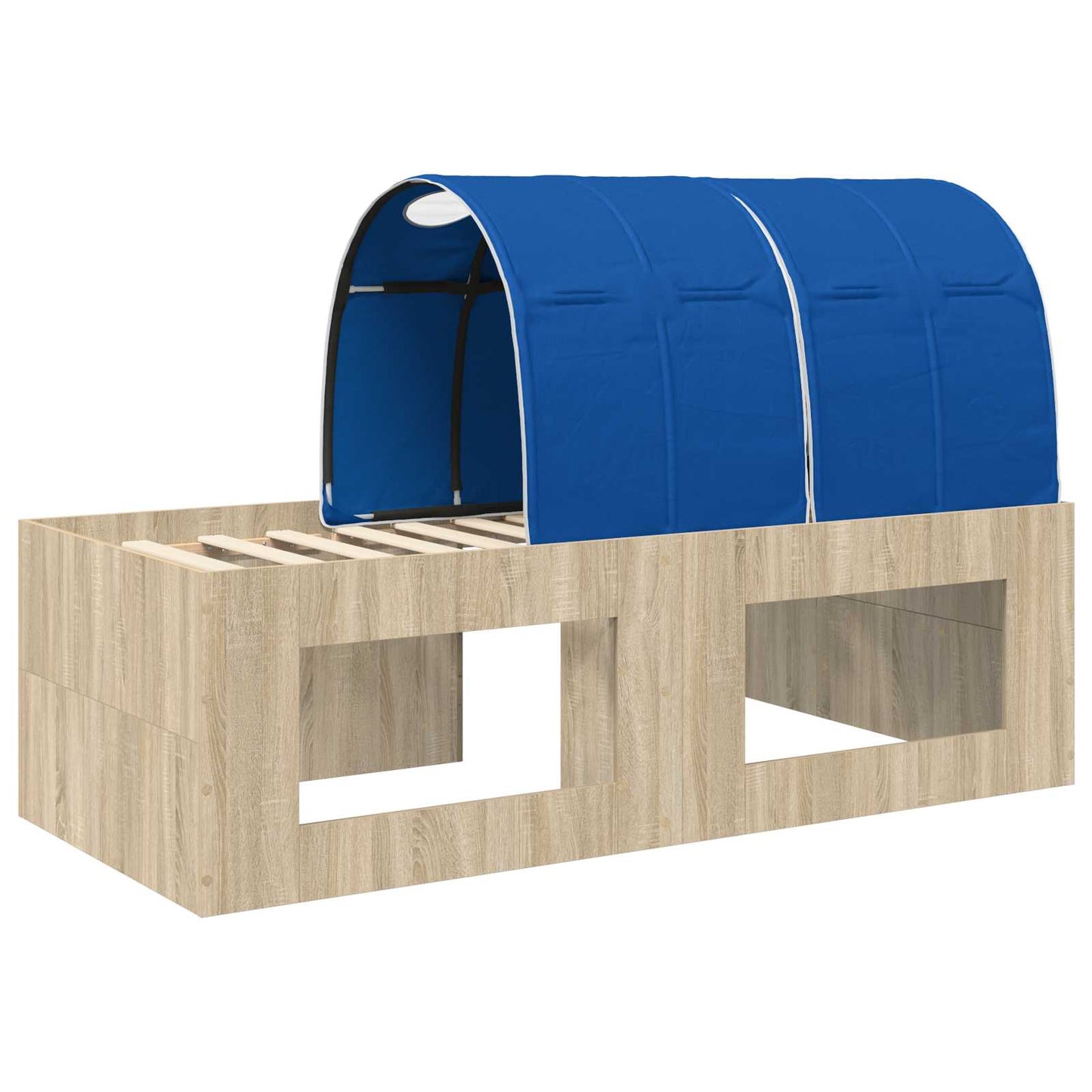 Letto con Tunnel 3 pz Rovere Sonoma e Blu Legno multistrato | homemem39