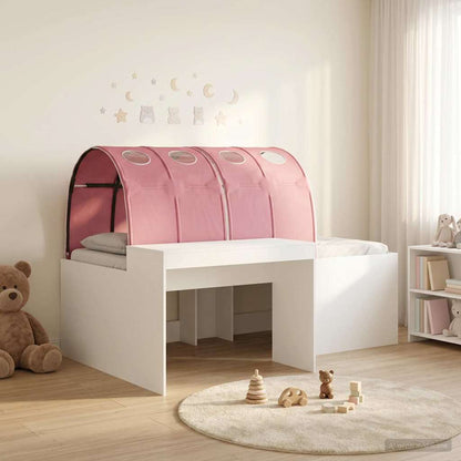 Letto con Tunnel 3 pz Bianco e Rosa Legno ingegnerizzato | homemem39