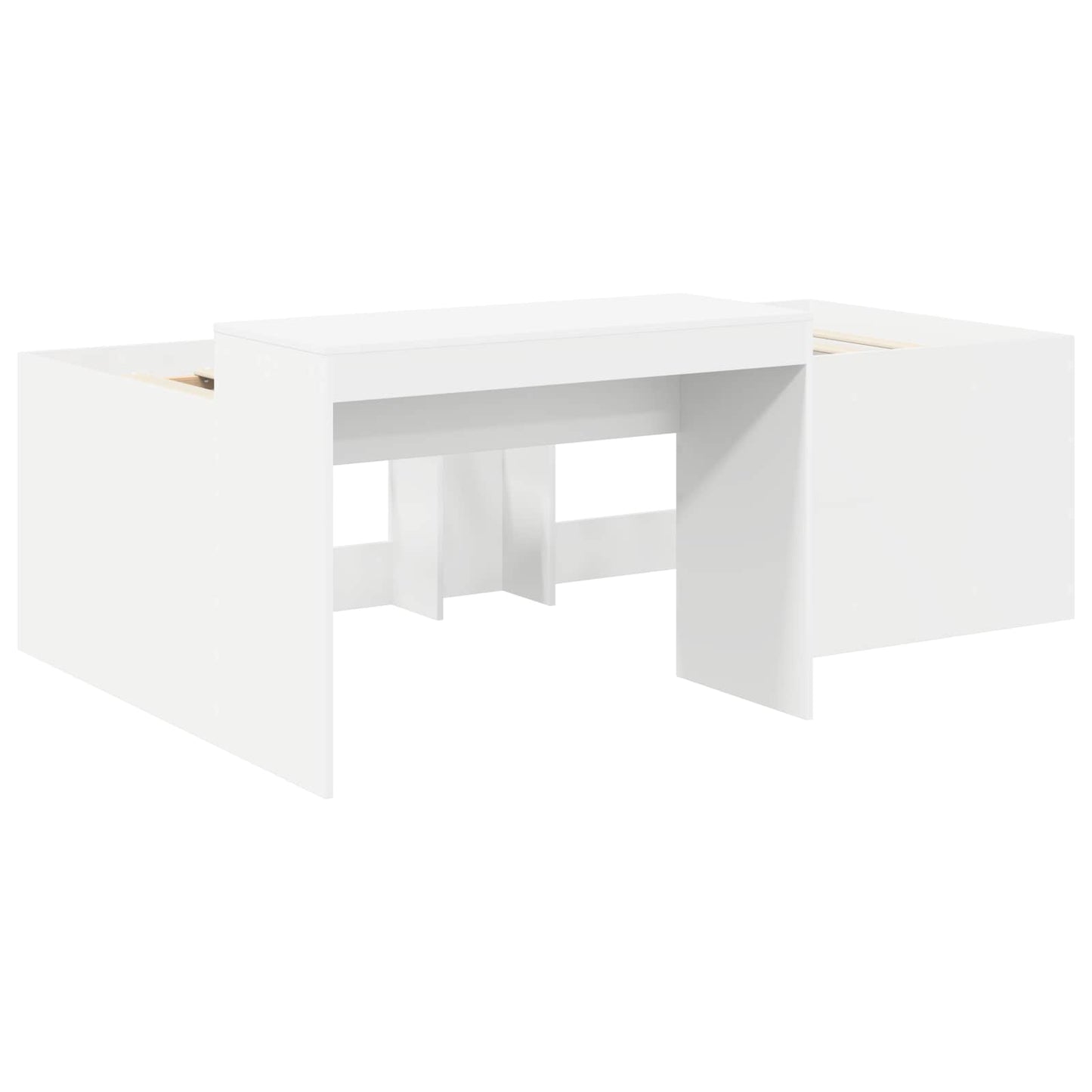 Letto con Tunnel 4 pcs Bianco e Rosso Legno ingegnerizzato | homemem39