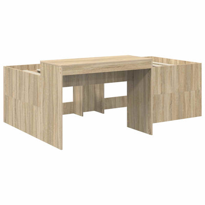 Letto con Tunnel 3 pz Rovere Sonoma e Blu Legno ingegnerizzato | homemem39