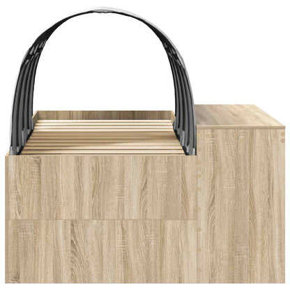 Letto con Tunnel 3 pz Rovere Sonoma e Bianco | homemem39