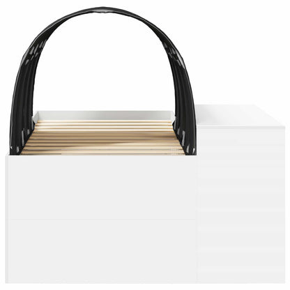 Letto con Tunnel 3 pz Rovere Artigianale e Nero | homemem39
