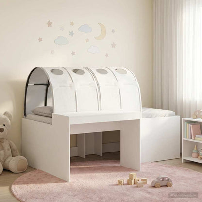 Letto con Tunnel 3 pz Bianco 118,6 x 193,2 x 75,1 cm