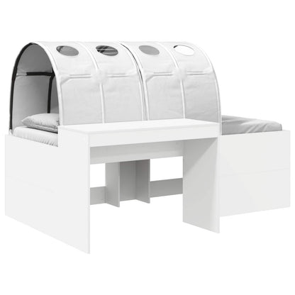 Letto con Tunnel 3 pz Bianco 118,6 x 193,2 x 75,1 cm