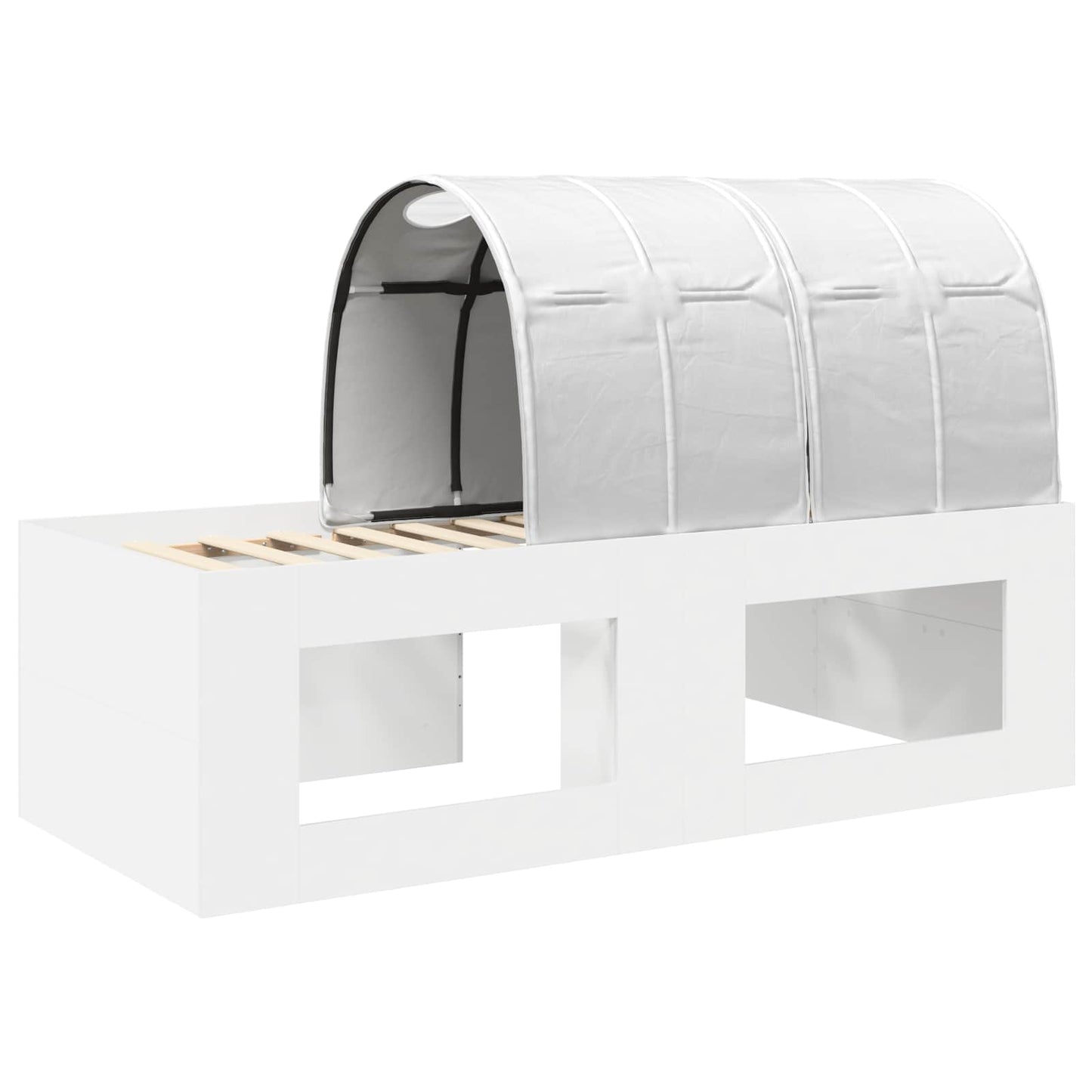 Letto con Tunnel 3 pz Rovere Artigianale e Bianco | homemem39