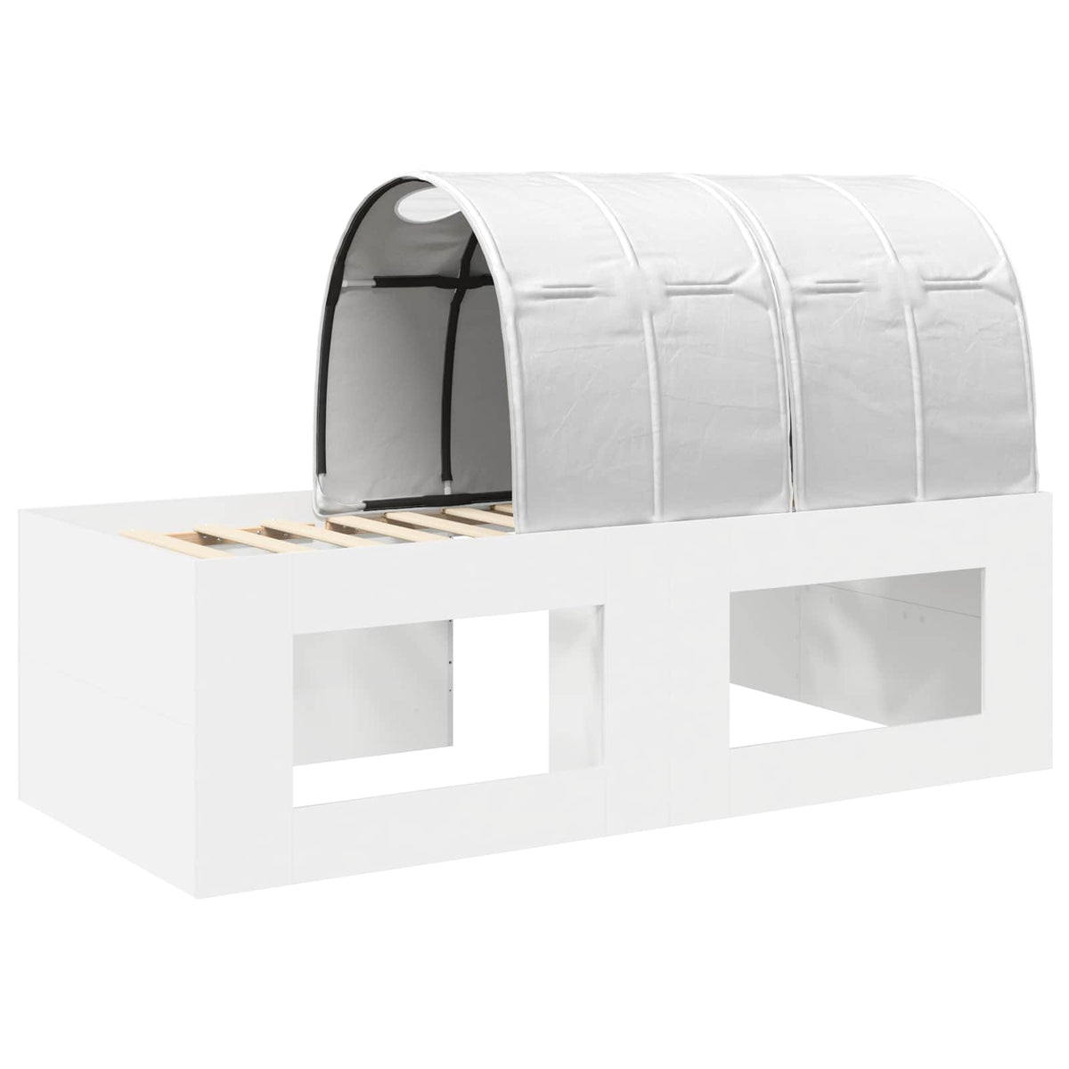 Letto con Tunnel 3 pz Bianco 118,6 x 193,2 x 75,1 cm