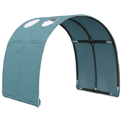 Letto con Tunnel 3 pz Rovere Artigianale e Blu Chiaro | homemem39