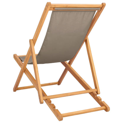 Sedia da spiaggia Tortora Legno di teak solido