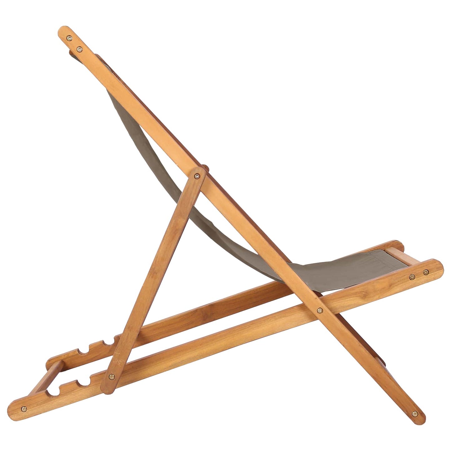 Sedia da spiaggia Tortora Legno di teak solido