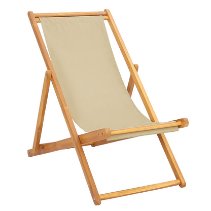 Sedia da spiaggia Beige Legno di teak solido | homemem39