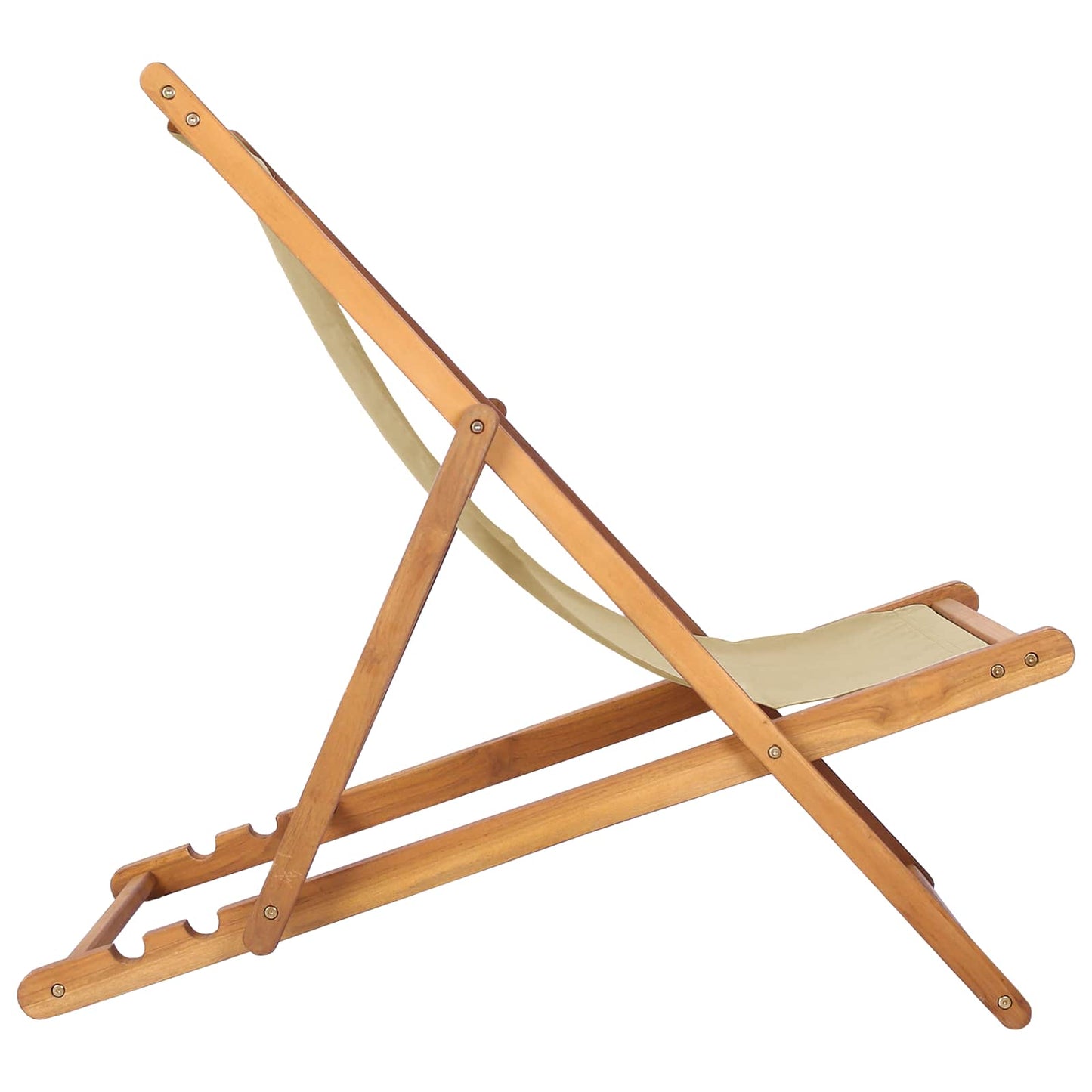 Sedia da spiaggia Beige Legno di teak solido | homemem39
