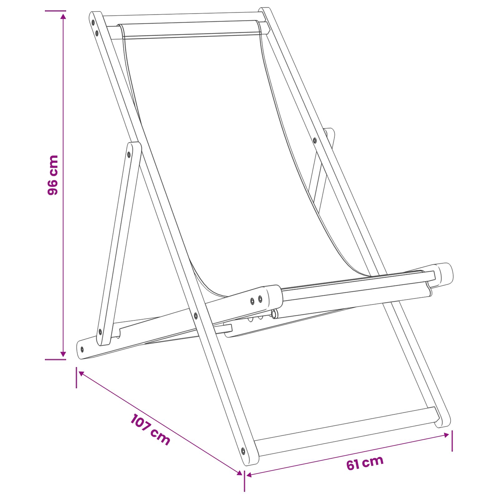 Sedia da spiaggia Grigio Chiaro Legno di teak solido | homemem39