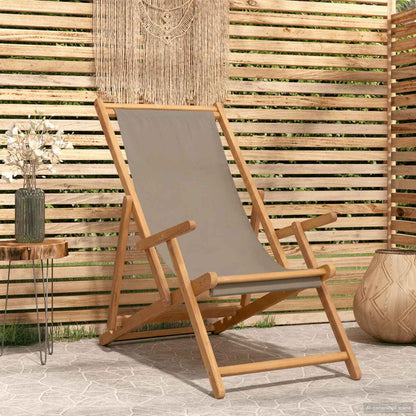 Sedia da spiaggia Tortora Legno di teak solido | homemem39