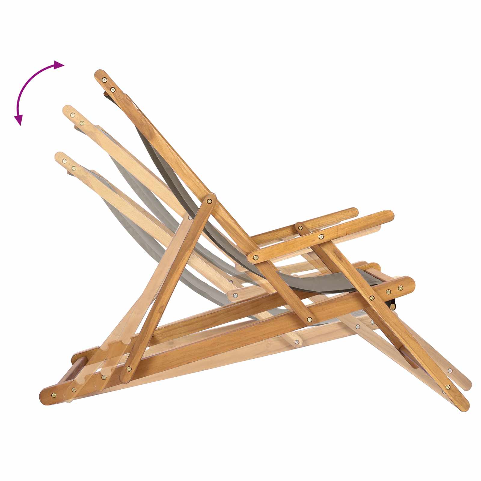 Sedia da spiaggia Tortora Legno di teak solido | homemem39