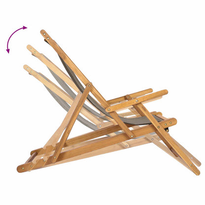 Sedia da spiaggia Tortora Legno di teak solido | homemem39