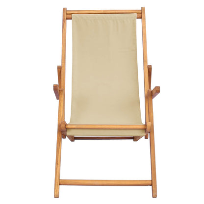 Sedia da spiaggia Beige Legno di teak solido | homemem39