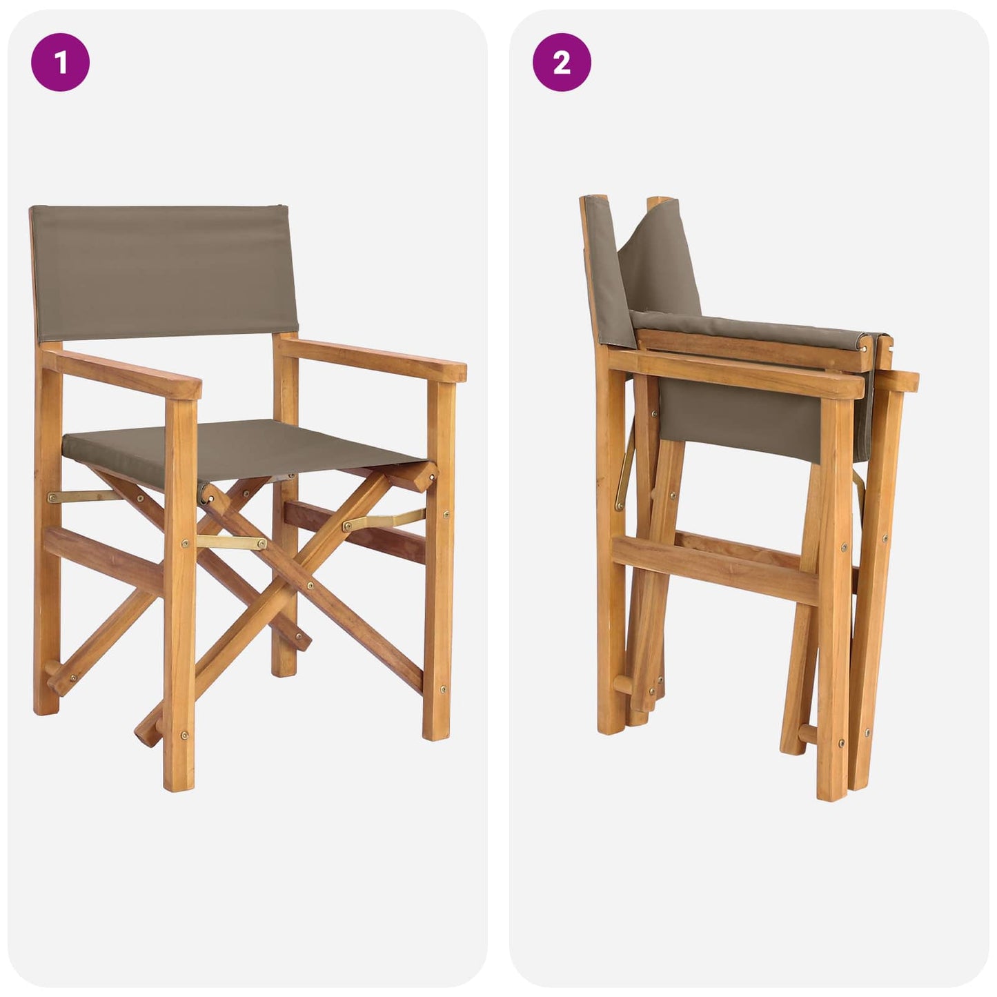 Sedia da pranzo Marrone e Tortora 56 x 54 x 87 cm | homemem39