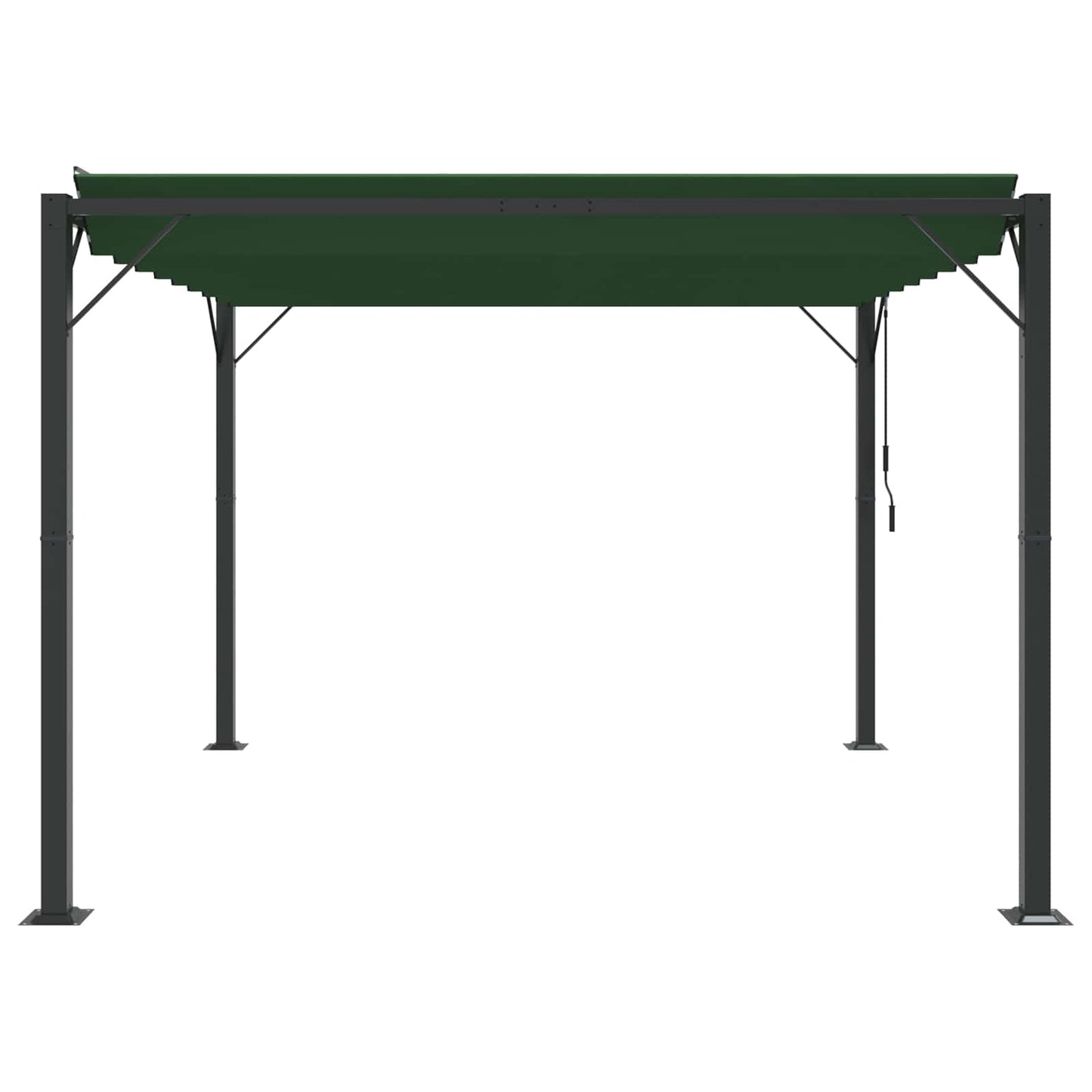 Gazebo con tetto ventilato 3 x 3 x 2,14 m Verde