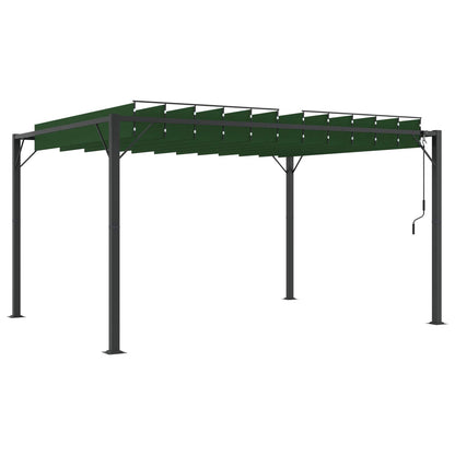 Gazebo con tetto ventilato Verde 3 x 4 x 2,14 m | homemem39