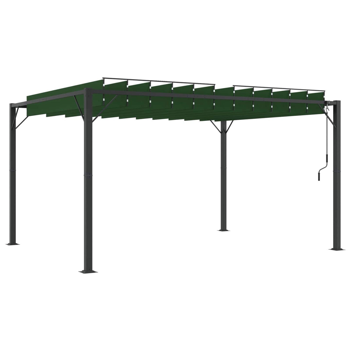 Gazebo con tetto ventilato 3 x 4 x 2,14 m Verde