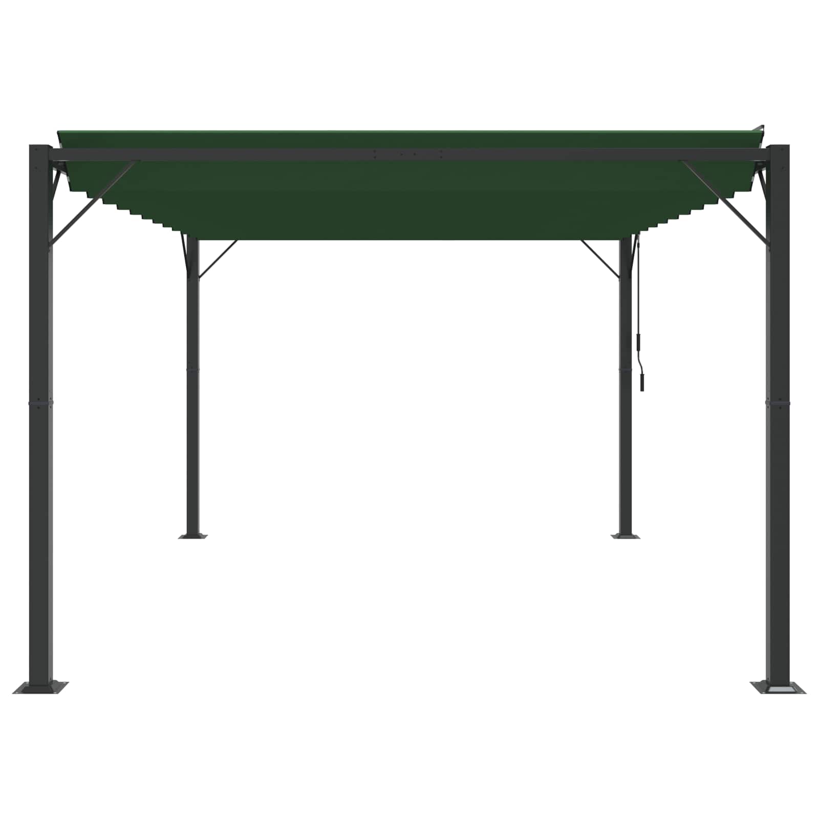 Gazebo con tetto ventilato Verde 3 x 4 x 2,14 m | homemem39