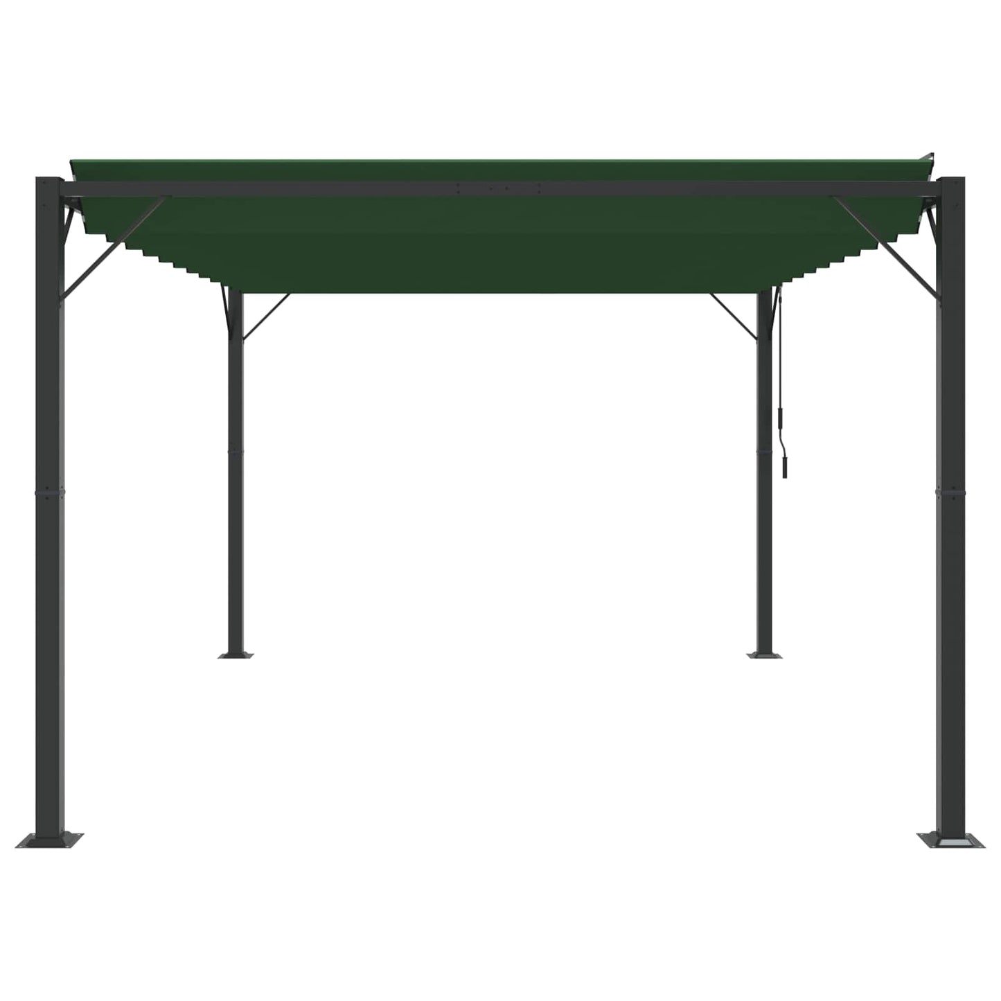 Gazebo con tetto ventilato 3 x 4 x 2,14 m Verde