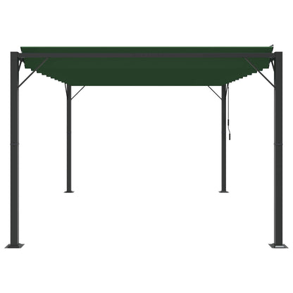 Gazebo con tetto ventilato 3 x 4 x 2,14 m Verde