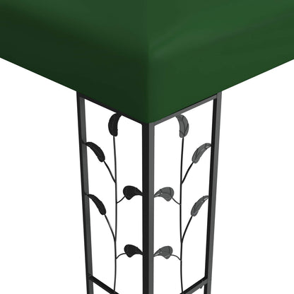 Gazebo 3 x 3 x 2,68 m Verde Poliestere e Acciaio | homemem39