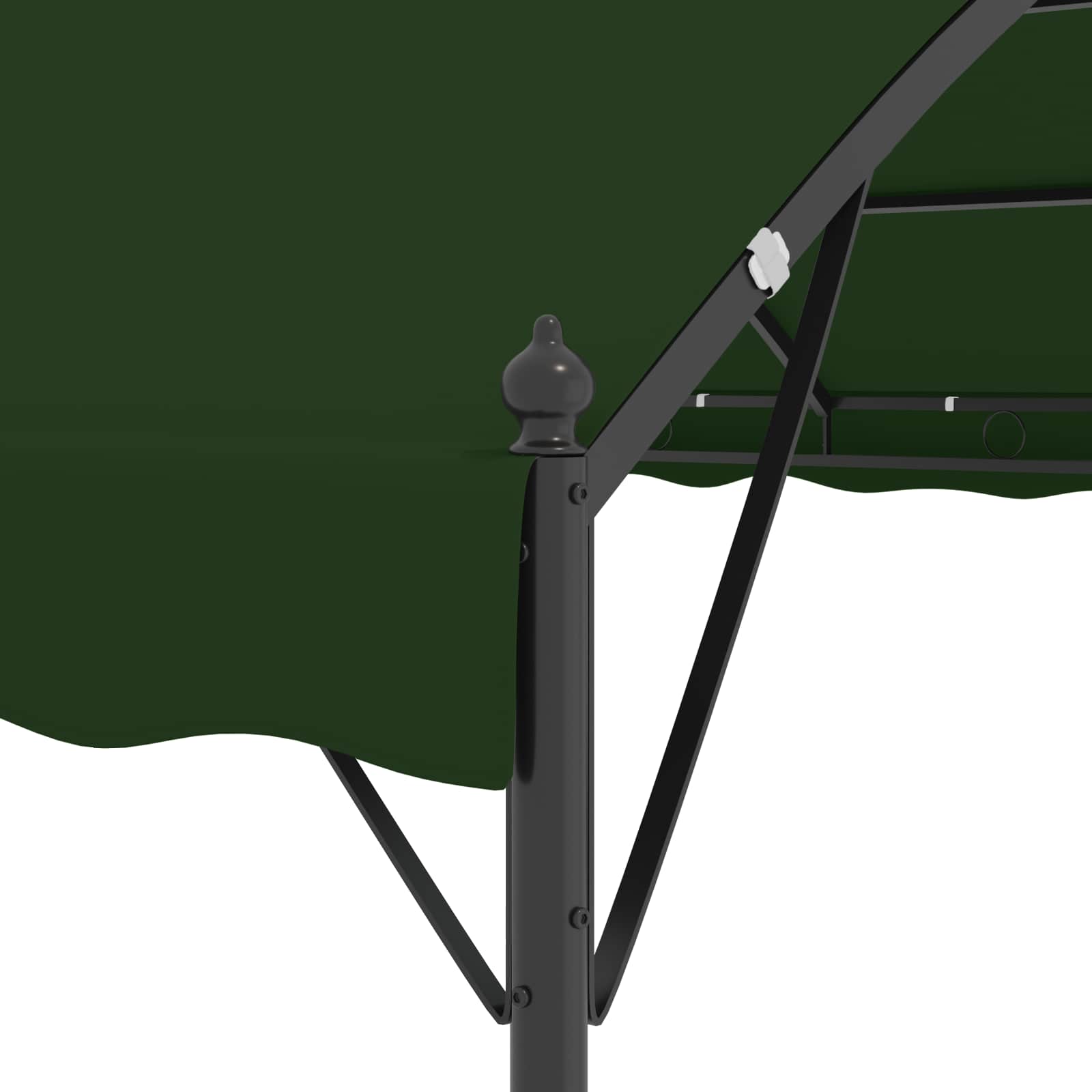 Gazebo 4 x 3 x 2,6 m Verde Poliestere e Acciaio | homemem39