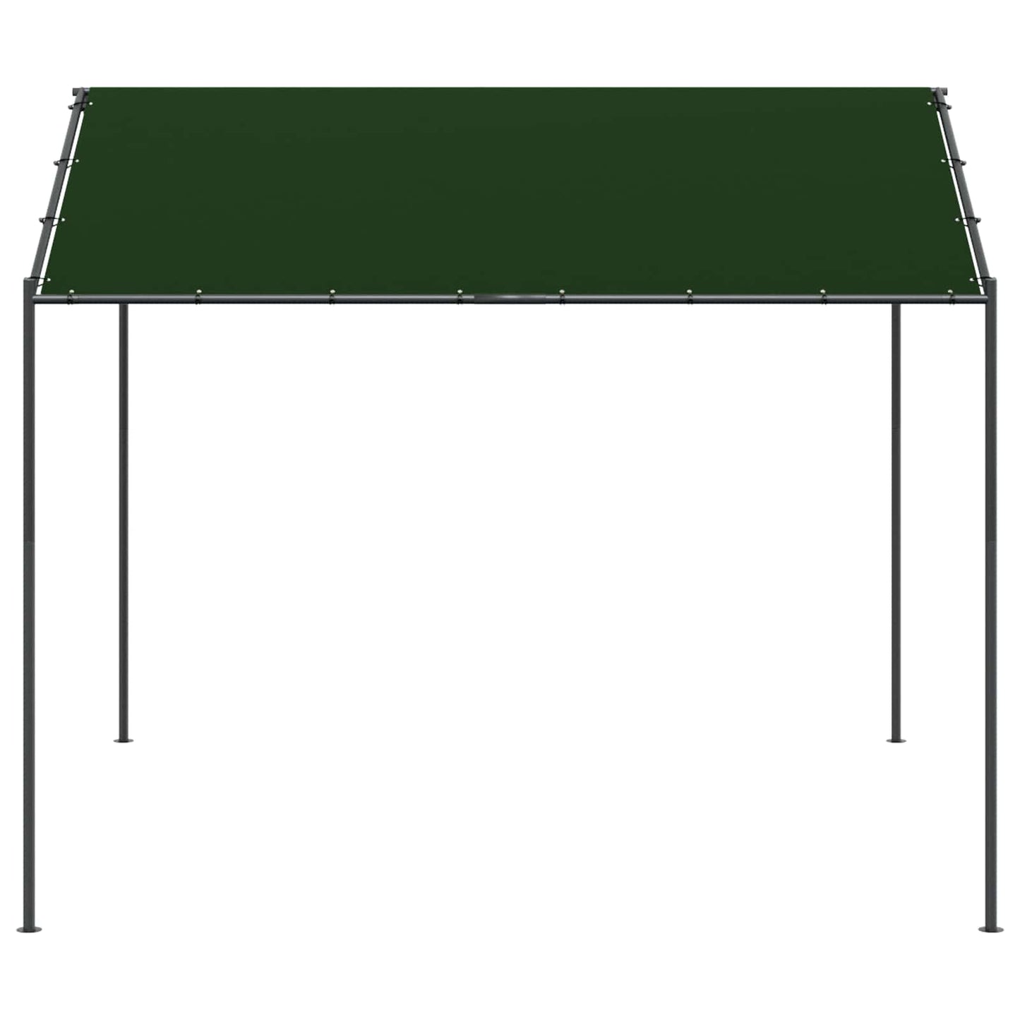 Gazebo 4 x 4 x 2,6 m Tortora Poliestere e Acciaio