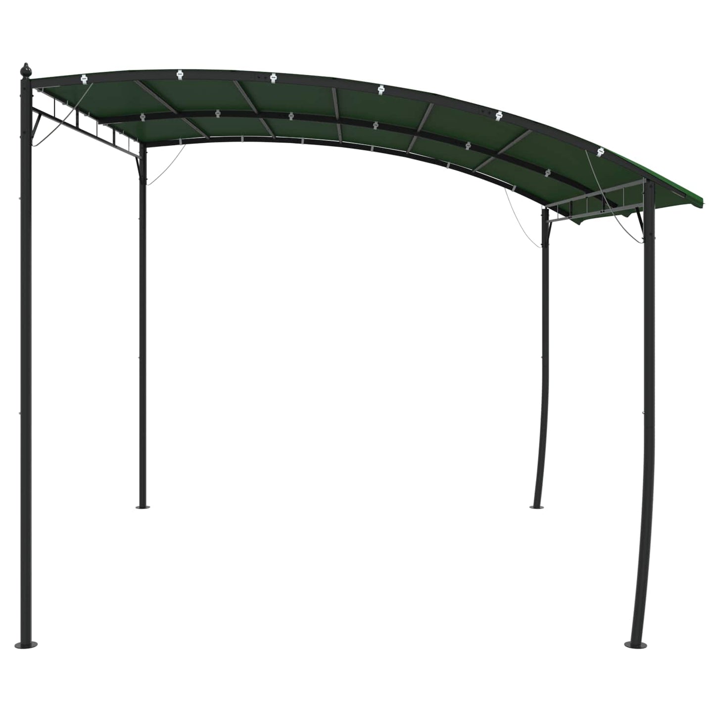 Gazebo 3 x 3 x 2,55 m Verde Tessuto e Alluminio 180 | homemem39