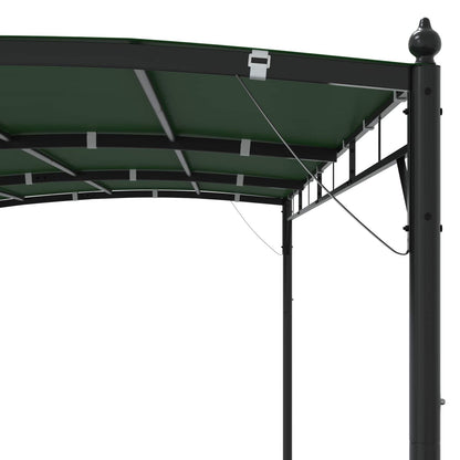 Gazebo 4 x 3 x 2,55 m Verde Tessuto e Alluminio 180 | homemem39