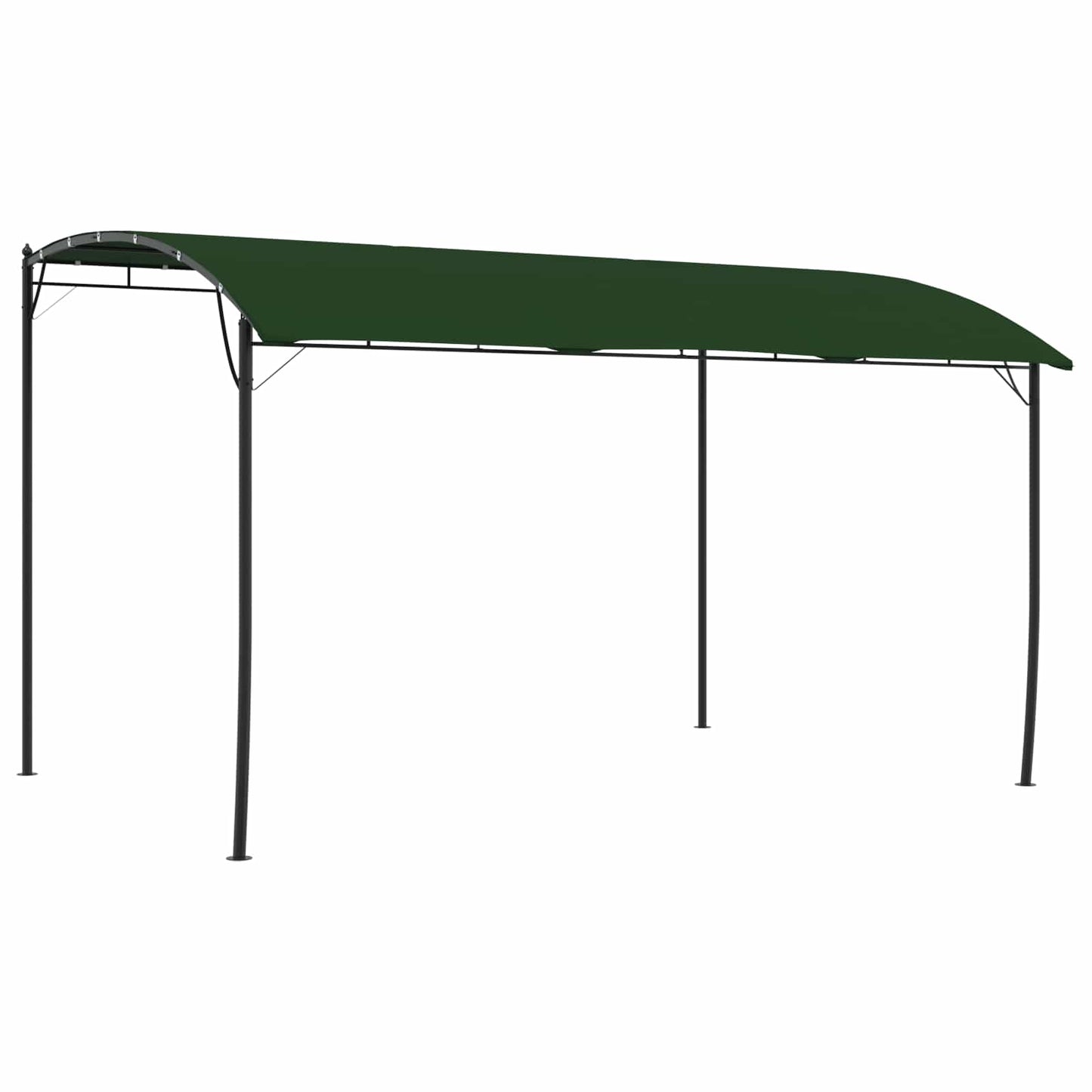 Gazebo 4 x 3 x 2,55 m Verde Tessuto e Alluminio 180 | homemem39