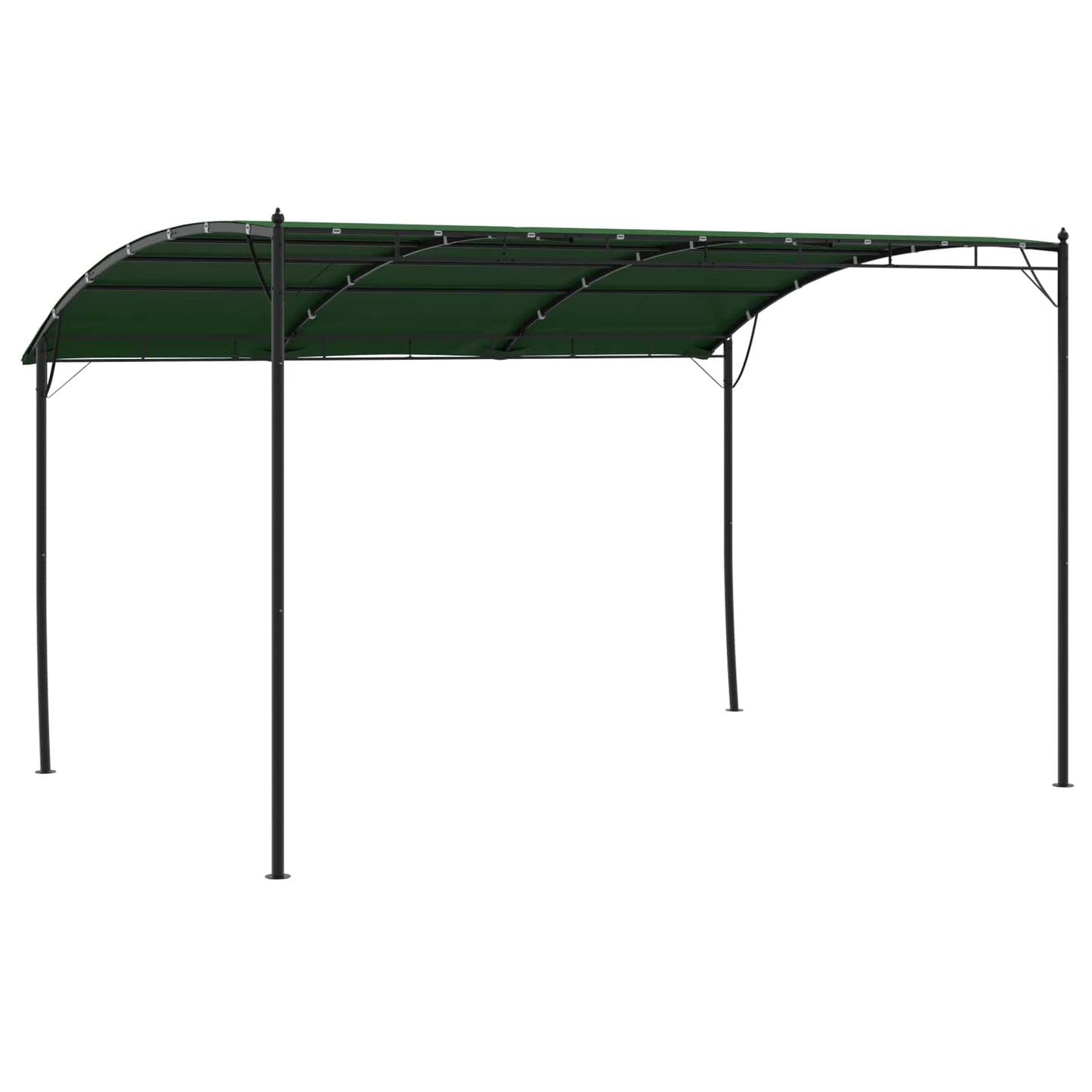 Gazebo 4 x 3 x 2,55 m Verde Tessuto e Alluminio 180 | homemem39