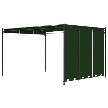 Gazebo 4 x 3 x 2,3 m Verde Poliestere e Acciaio | homemem39