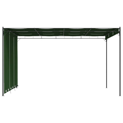 Gazebo 4 x 3 x 2,3 m Verde Poliestere e Acciaio | homemem39
