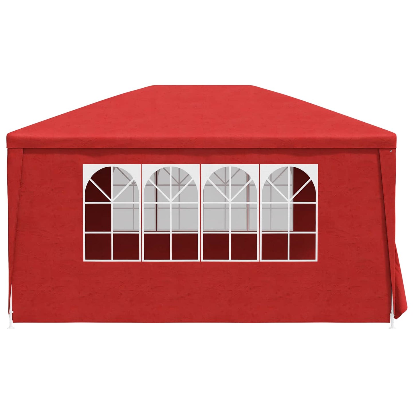Tenda Party 400 x 300 x 255 cm Rosso PE e Acciaio