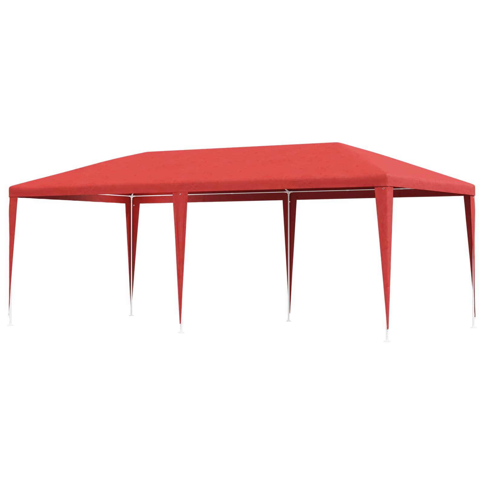 Tenda Party Rosso 600 x 300 x 255 cm PE e Acciaio | homemem39