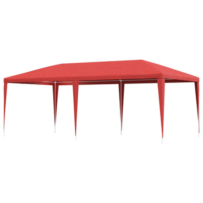 Tenda Party Rosso 600 x 300 x 255 cm PE e Acciaio | homemem39