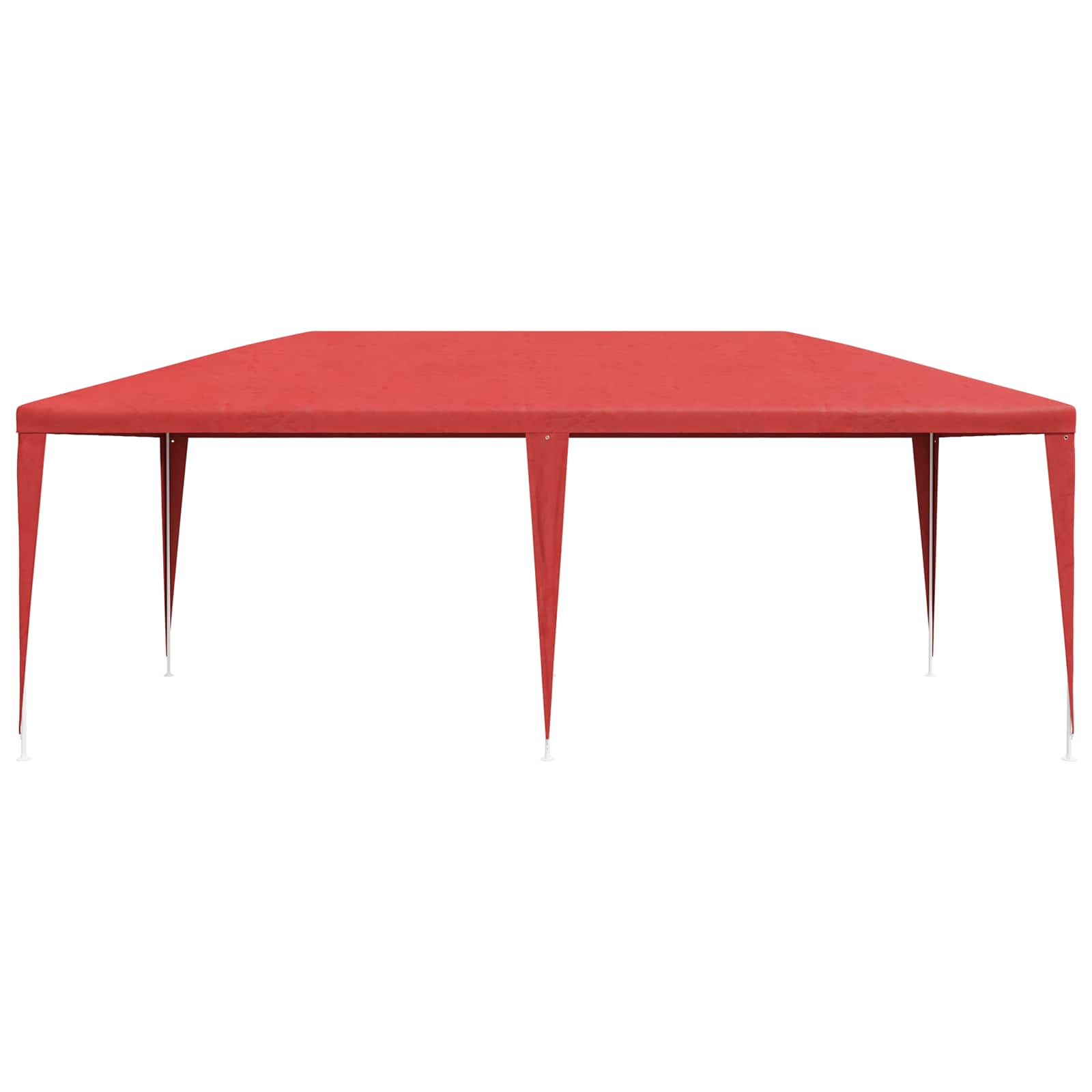 Tenda Party Rosso 600 x 300 x 255 cm PE e Acciaio | homemem39