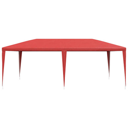 Tenda Party Rosso 600 x 300 x 255 cm PE e Acciaio | homemem39