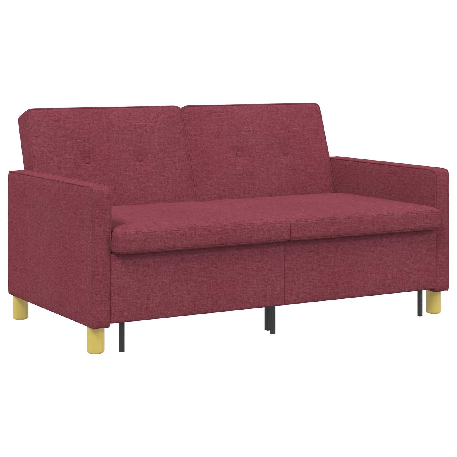 Divano Letto Estraibile Rosso Vino Tessuto | homemem39