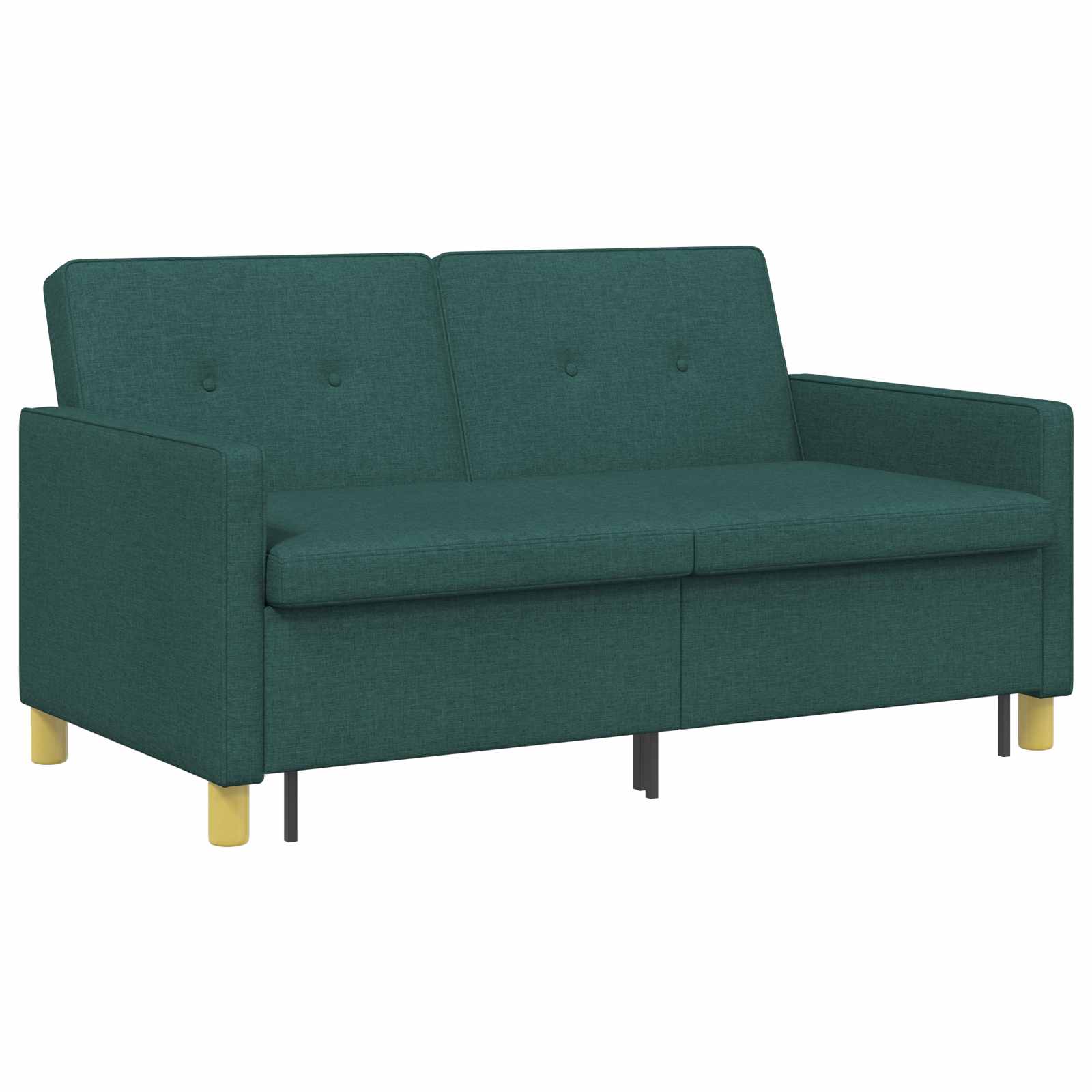 Divano Letto Estraibile Verde Scuro Tessuto | homemem39