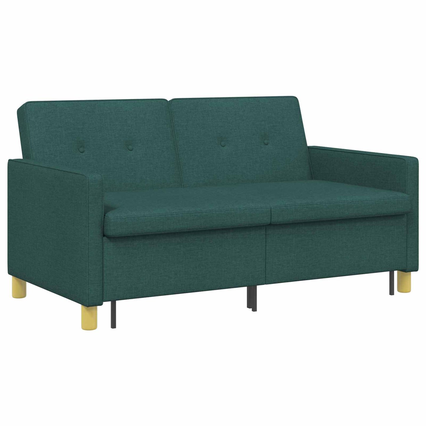 Divano Letto Estraibile Verde Scuro Tessuto