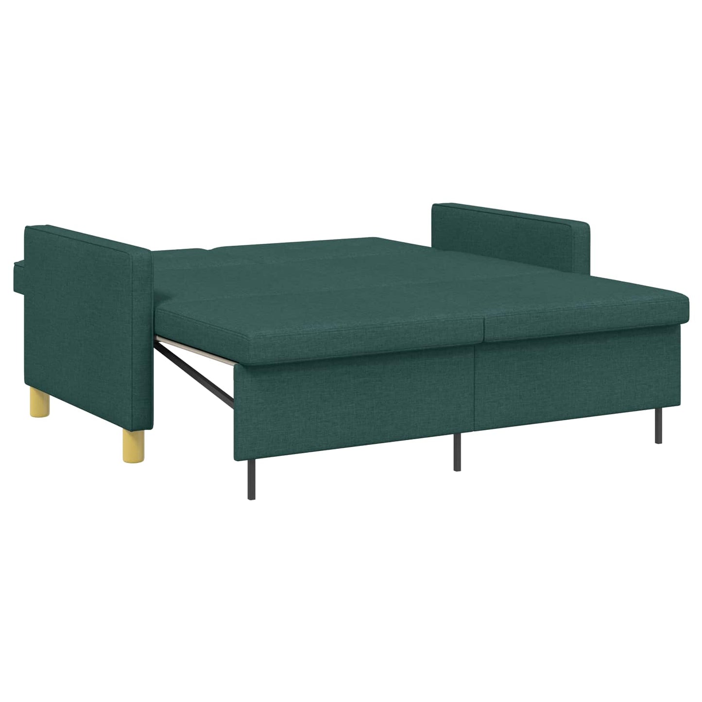 Divano Letto Estraibile Verde Scuro Tessuto | homemem39