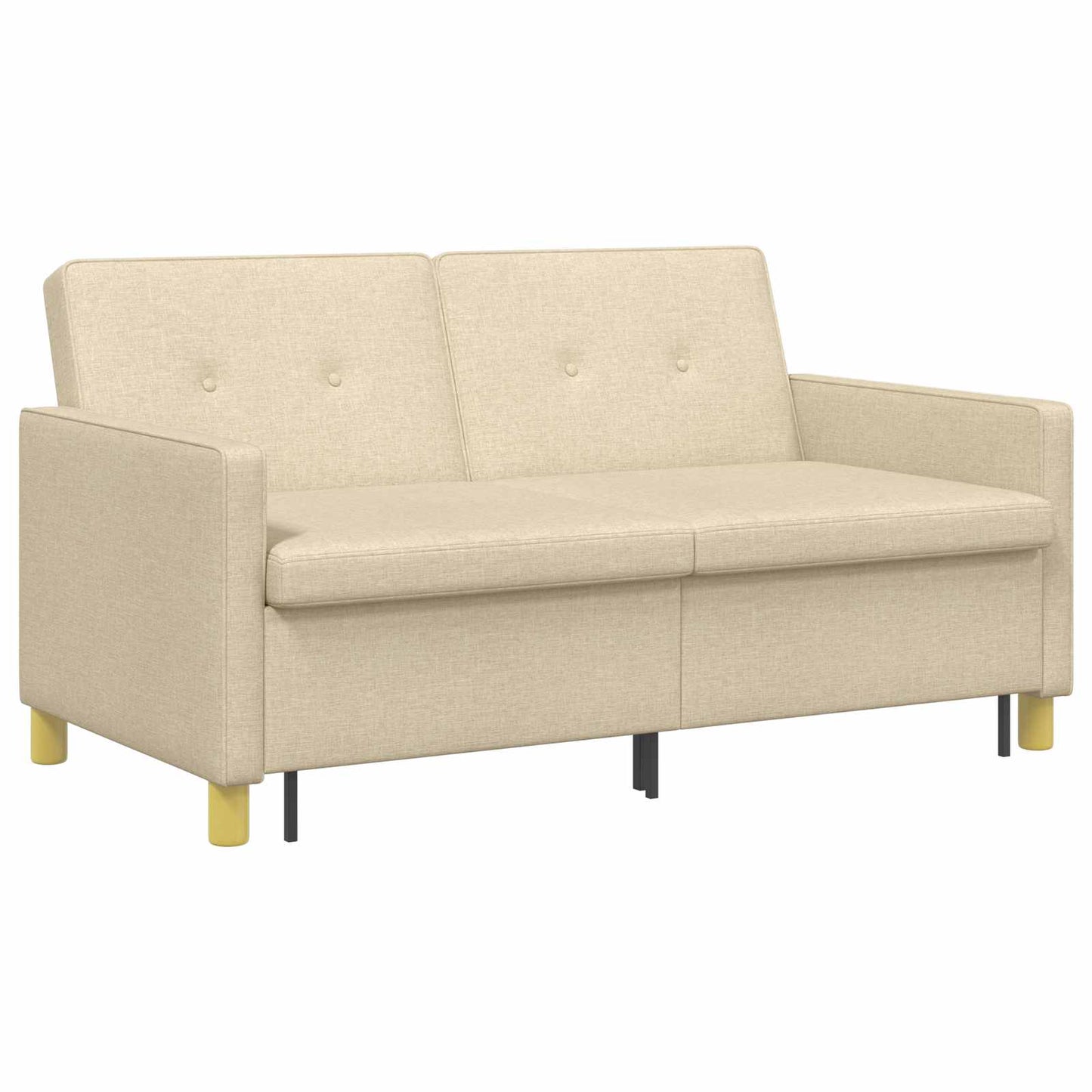 Divano Letto Estraibile Crema Tessuto | homemem39