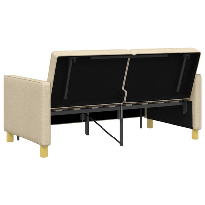 Divano Letto Estraibile Crema Tessuto | homemem39