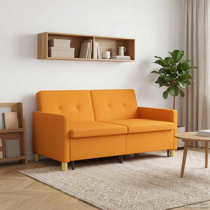 Divano Letto Estraibile Giallo Scuro Tessuto | homemem39