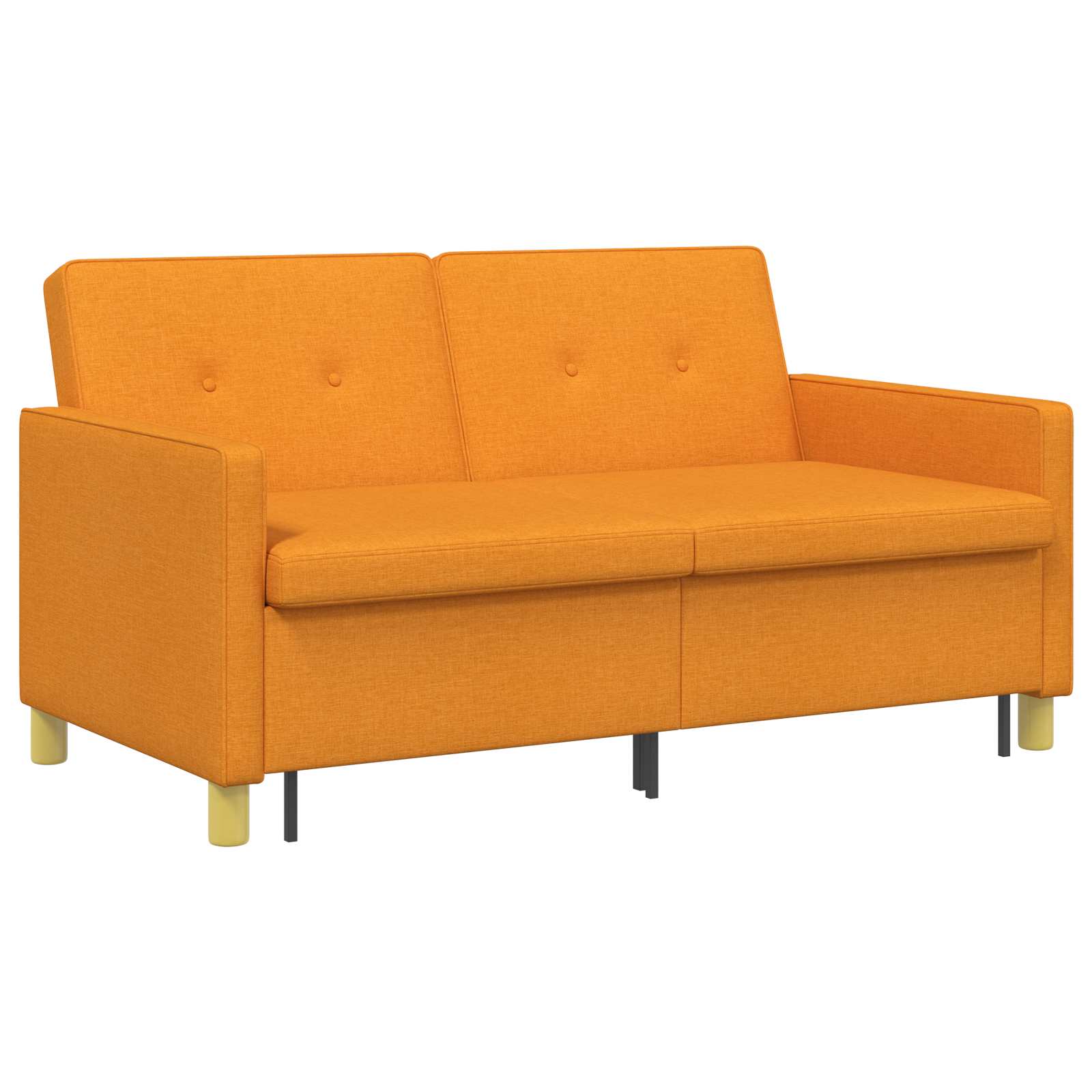 Divano Letto Estraibile Giallo Scuro Tessuto | homemem39