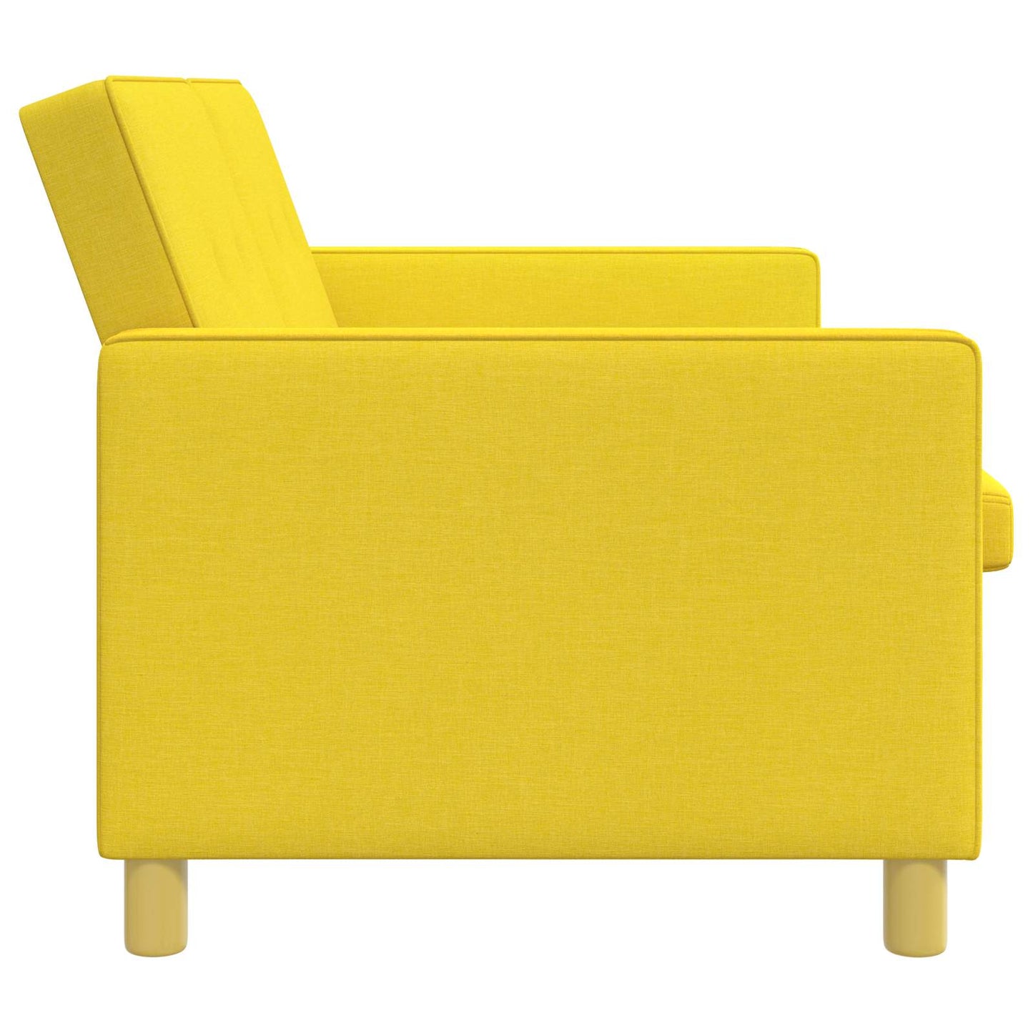 Divano Letto Estraibile Giallo Chiaro Tessuto | homemem39